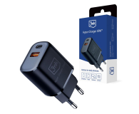 3MK 20W 1xUSB-C +USB-A PD QC bez kabla Czarna 3M005901 - 1228060 - zdjęcie 3